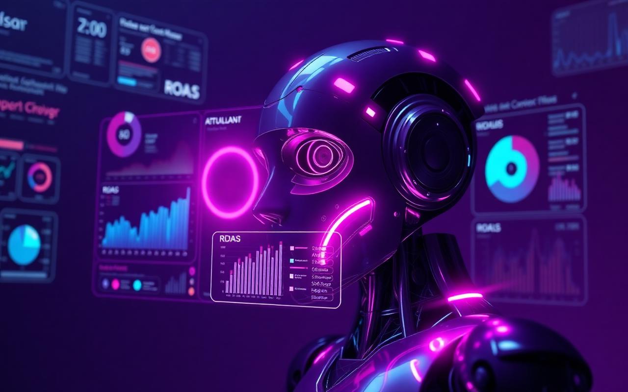 Inteligência Artificial analisando campanhas de tráfego pago
